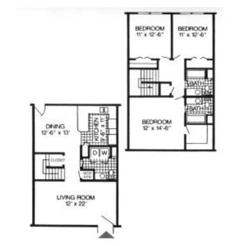 3BR/2.5BA - Three Bedroom 2.5  Bath with Garage