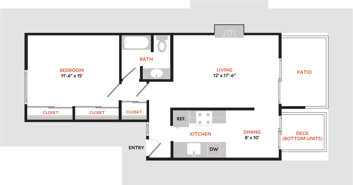 Floor Plan - Plan 1BR