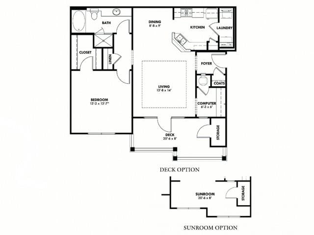 Floor Plan - A1 With Deck Option