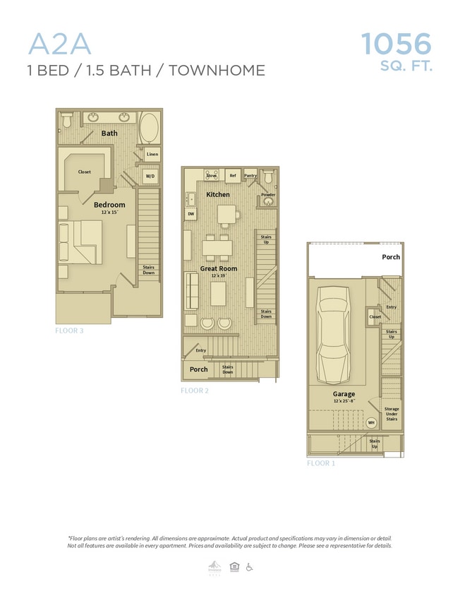 Floor Plan - A2A – Townhome