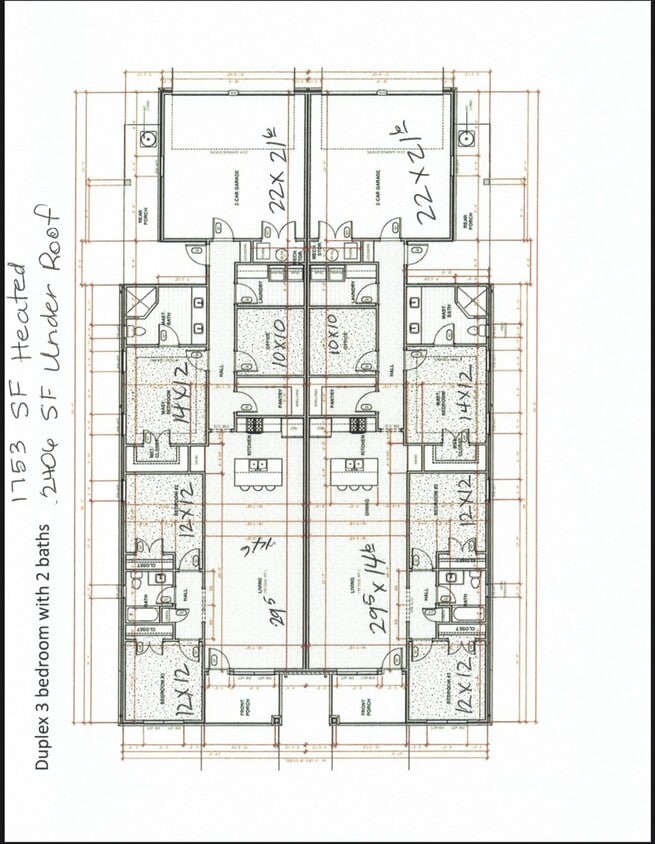 Floor Plan - 3.2 Duplex- The Grove