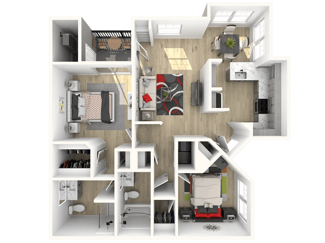 Floor Plan - 2x2 Super