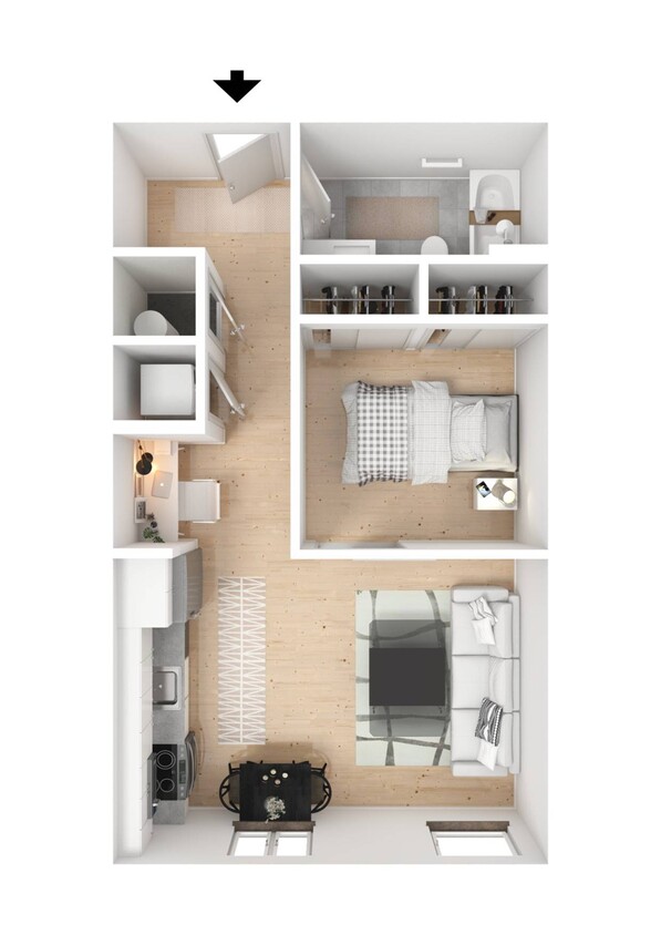 Jr. 1 Bedroom-B1 - Jr. 1 Bedroom-B1