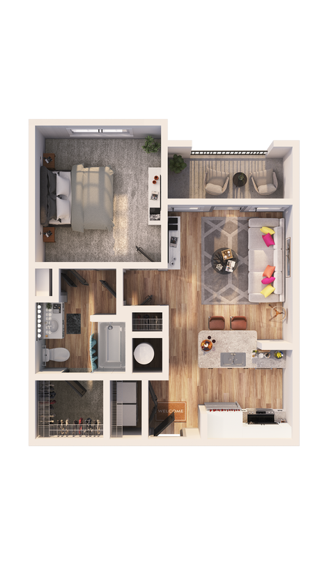 Botanic at Ingleside - A1B Floor Plan - A1B