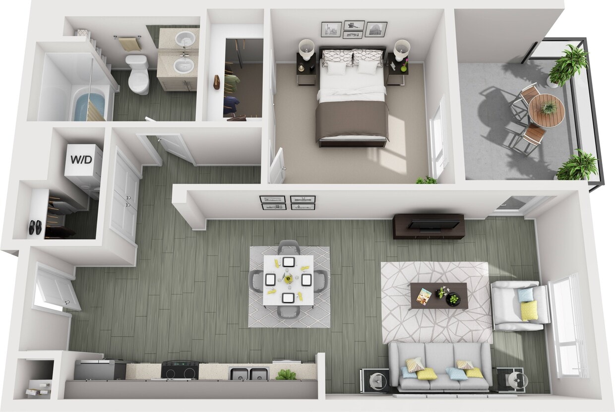 Floor Plan - A1B (1x1)
