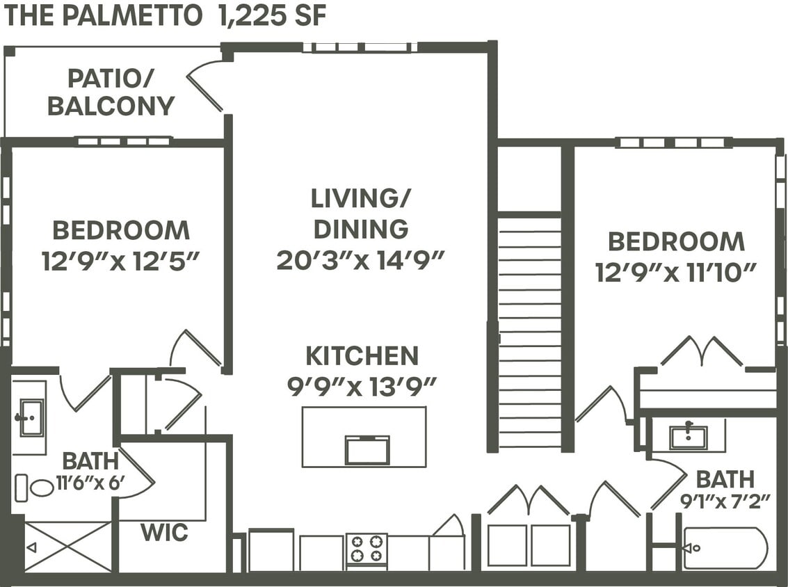 Floor Plan - The Palmetto