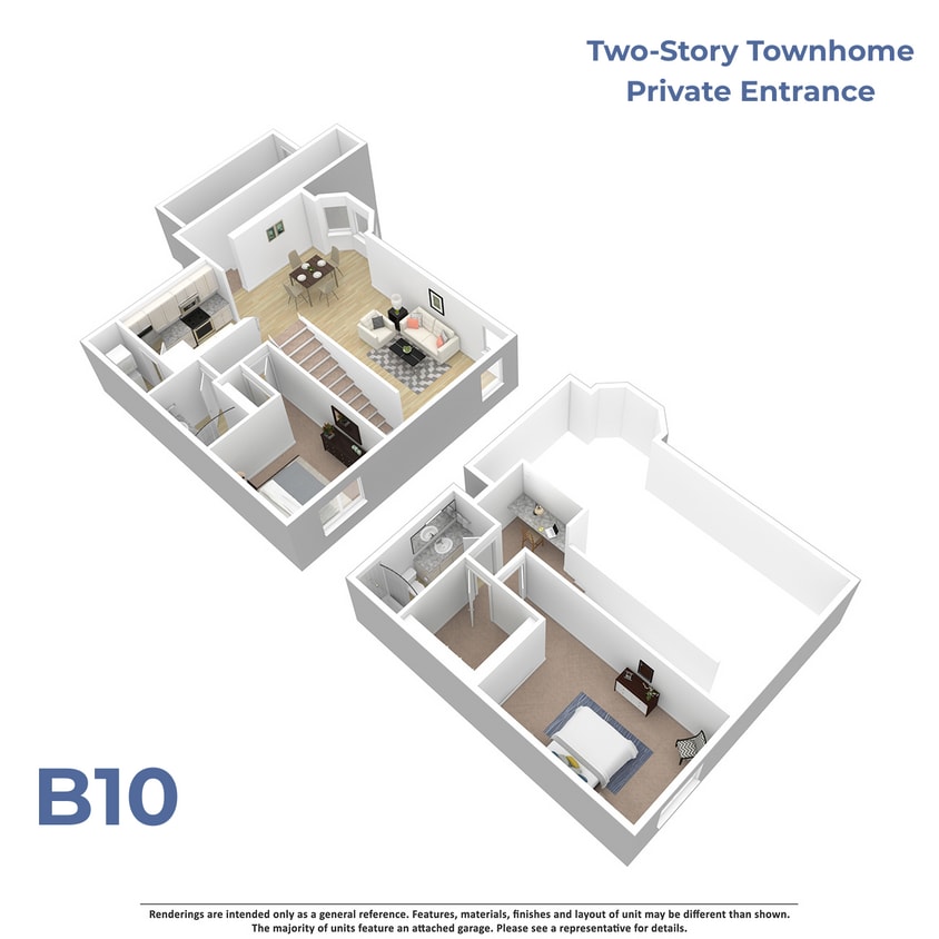 Floor Plan - B10 w/attached garage