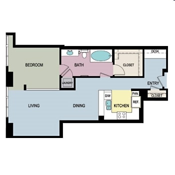 1BR/1BA - A1H