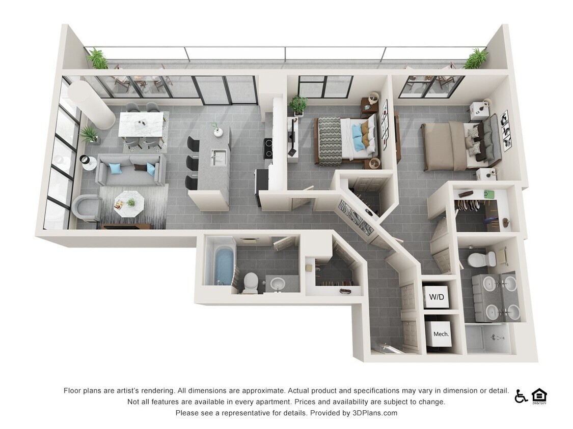 Floor Plan - Two Bedroom D