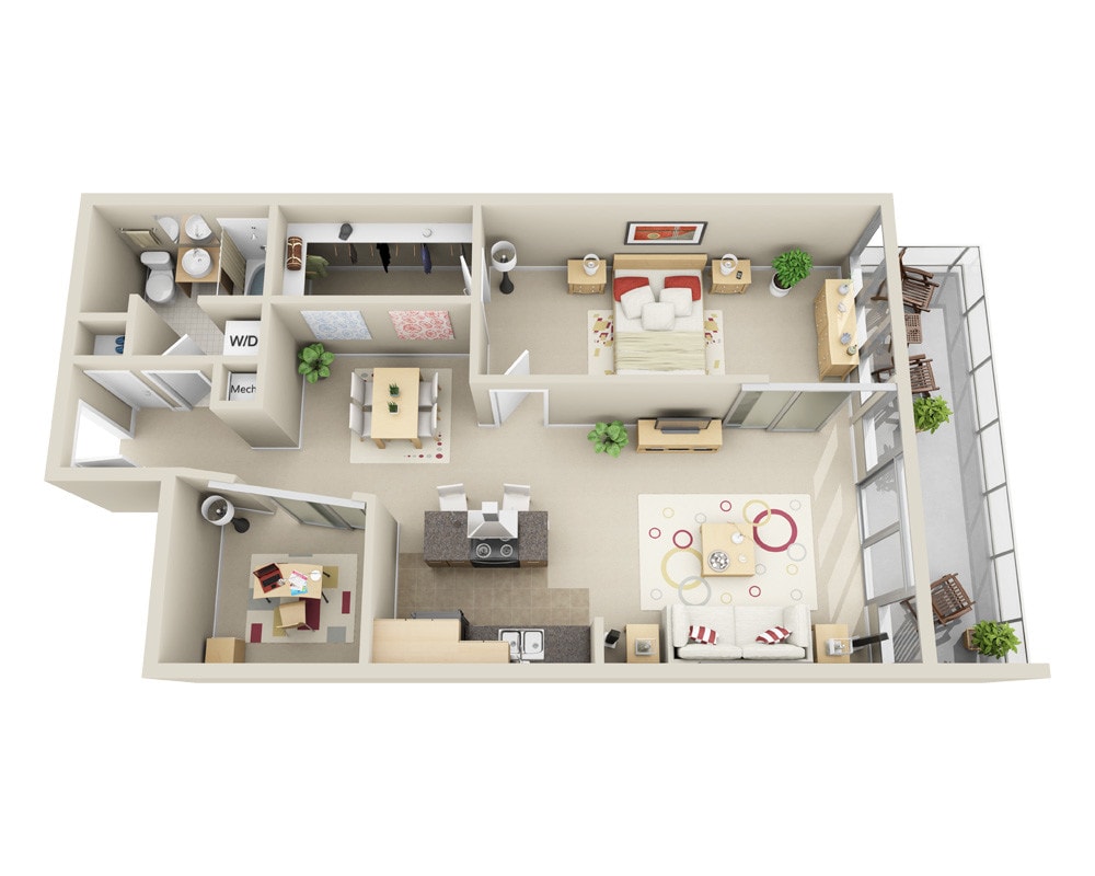Floor Plan - Midrise A1TD