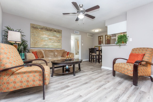 1 Br, Living Room - Riveraine Apartments