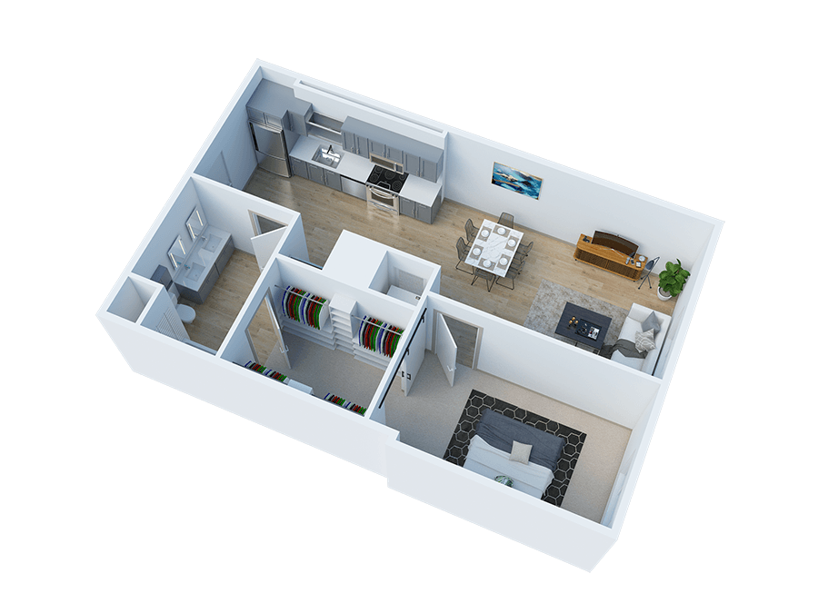 Floor Plan - 1 Bedroom G