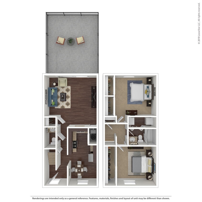 Floor Plan - 2x1.5 Townhome