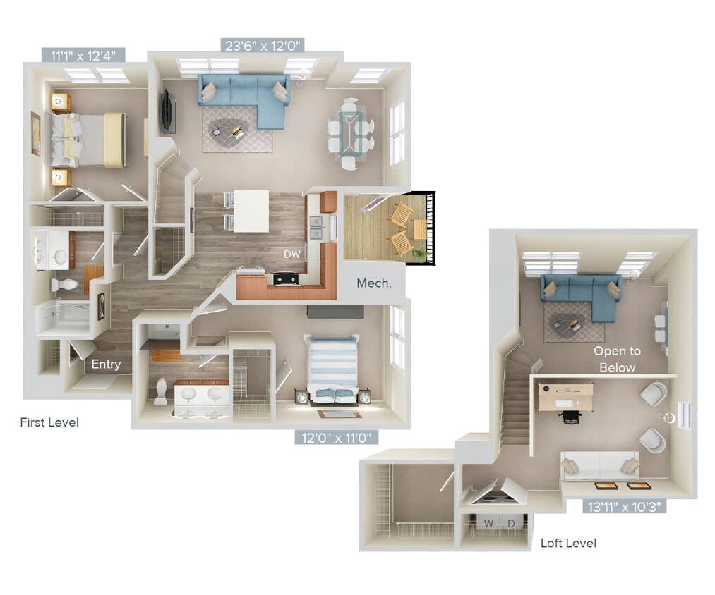 Floor Plan - B4L-1458