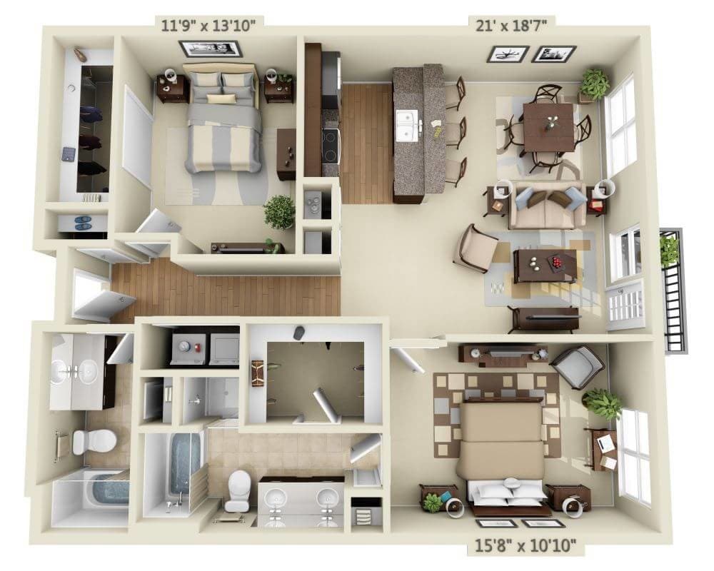Floor Plan - Aqua - Capri