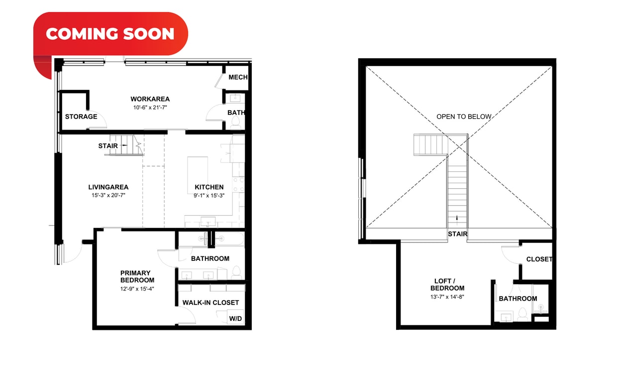 Floor Plan - Live-Work 1070