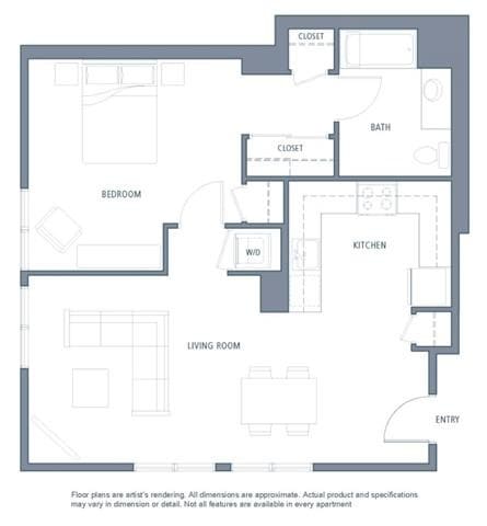 Floor Plan - 848 1B1B