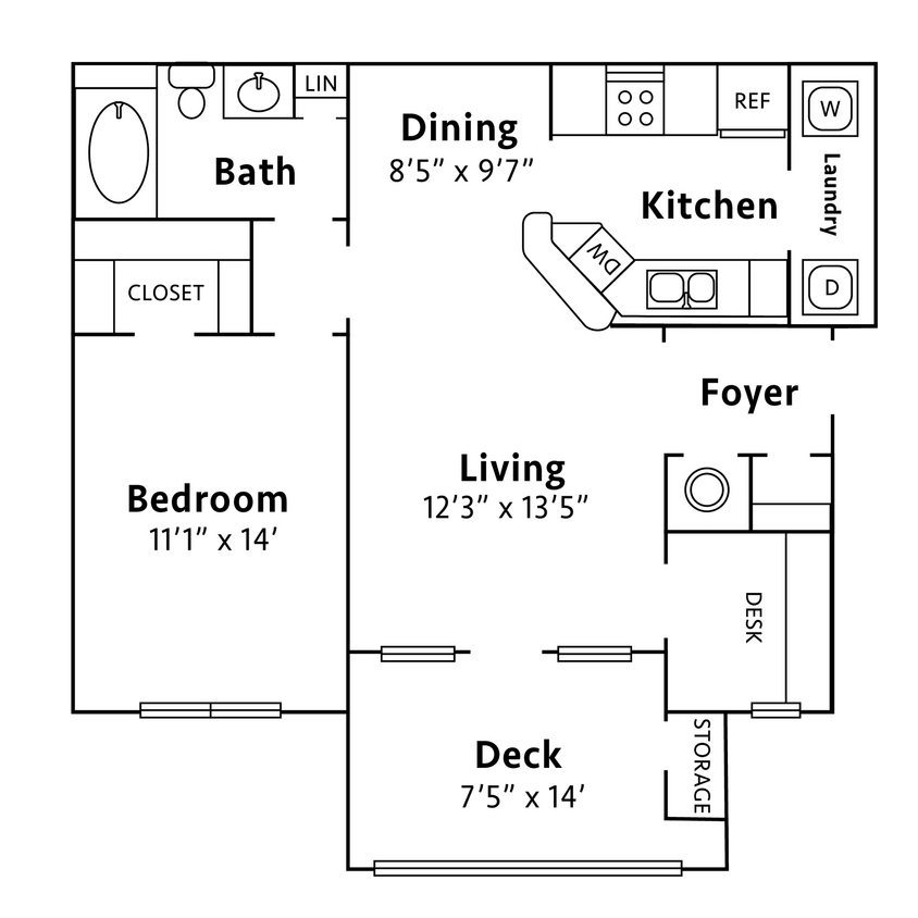 Floor Plan - The Oakwood-FR
