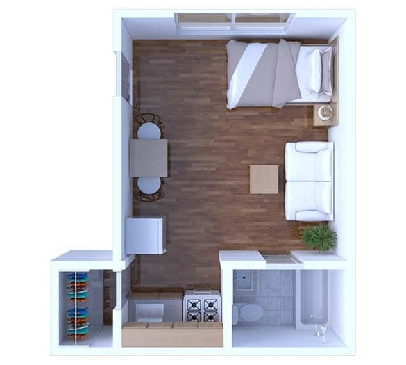 Floor Plan - Studio Floor Plan S39 53 1E