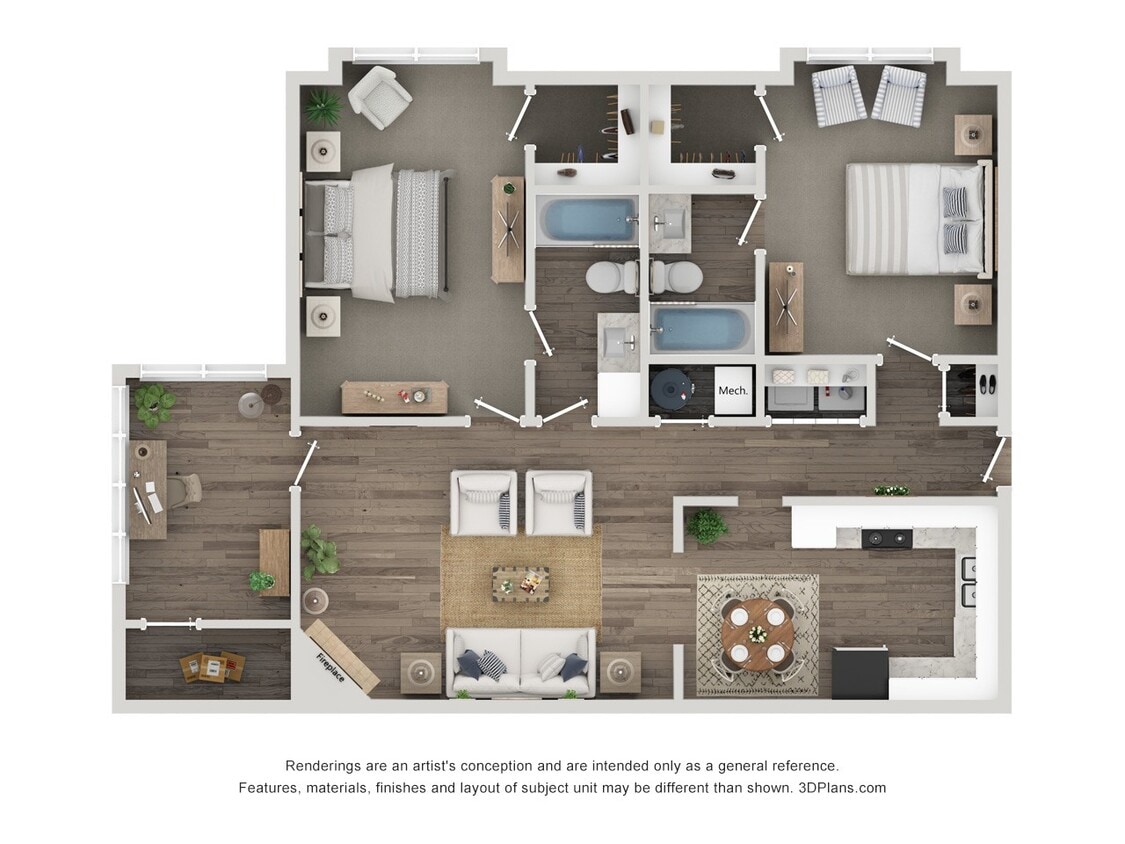 Floor Plan - The Beverly W/ Multi-Purpose Sunroom 
