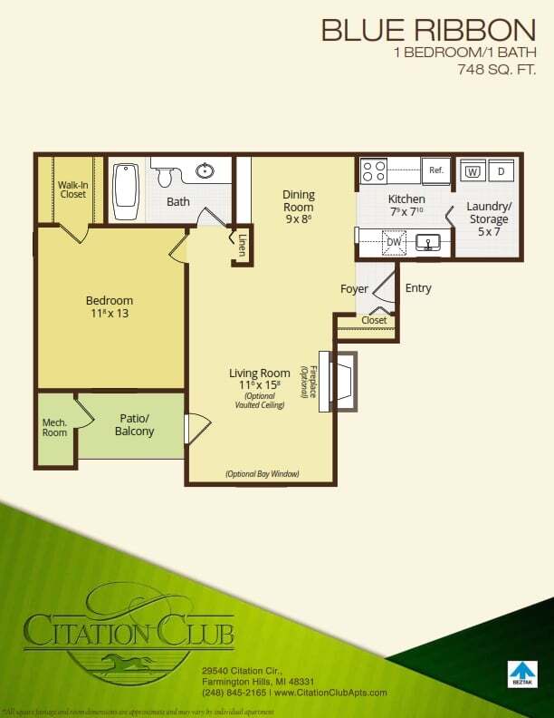 Floor Plan - Blue Ribbon