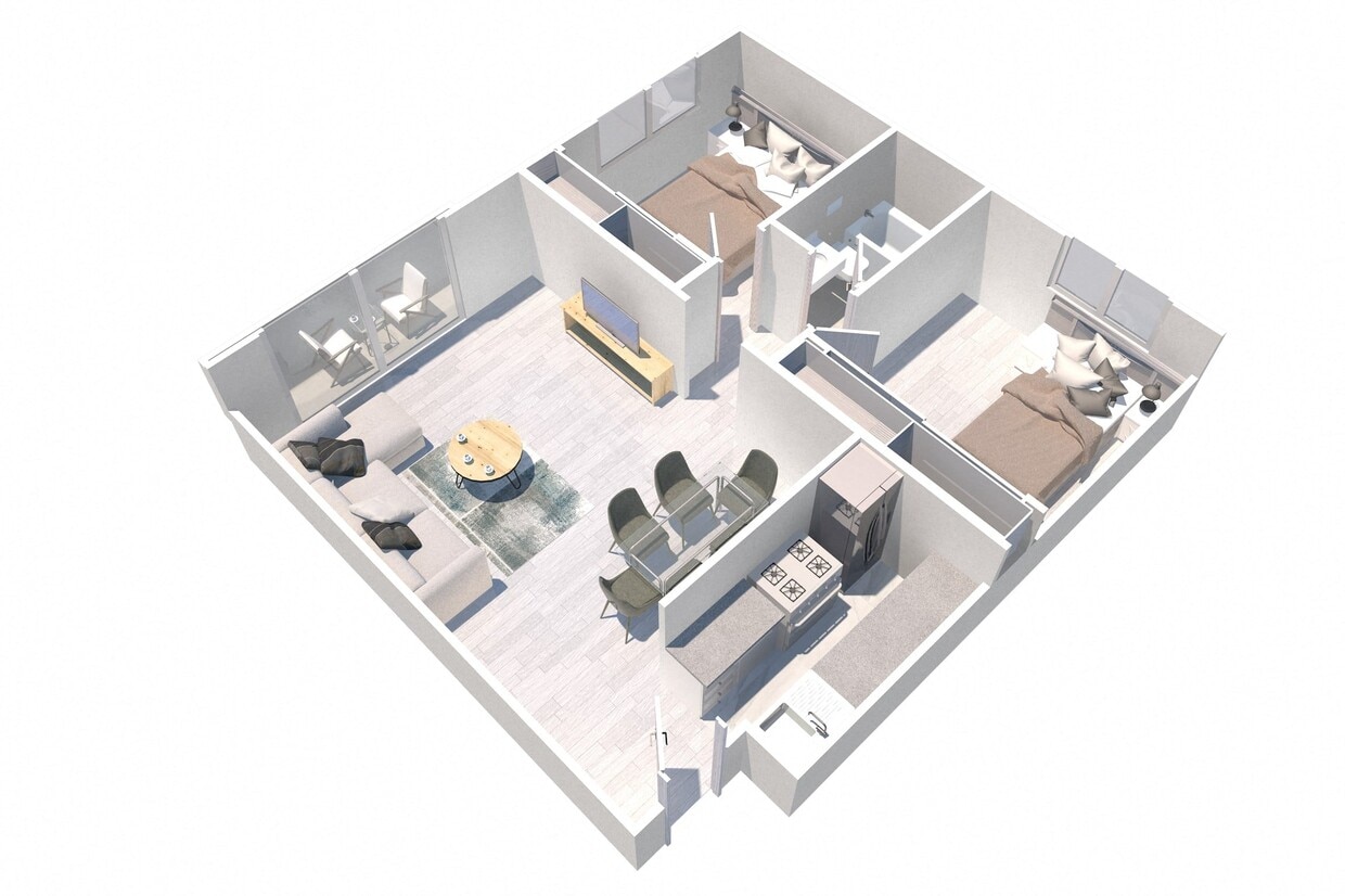 Floor Plan - Two Bedroom