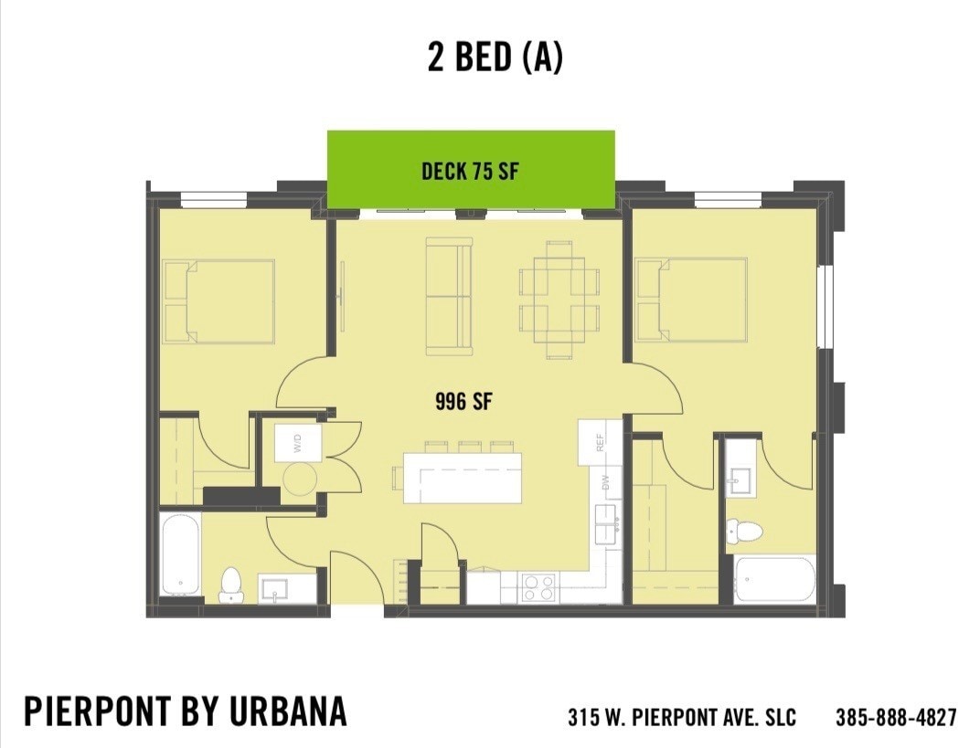 Floor Plan - 2 BED (A)