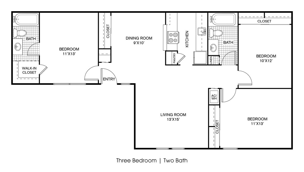Floor Plan - Three Bedroom