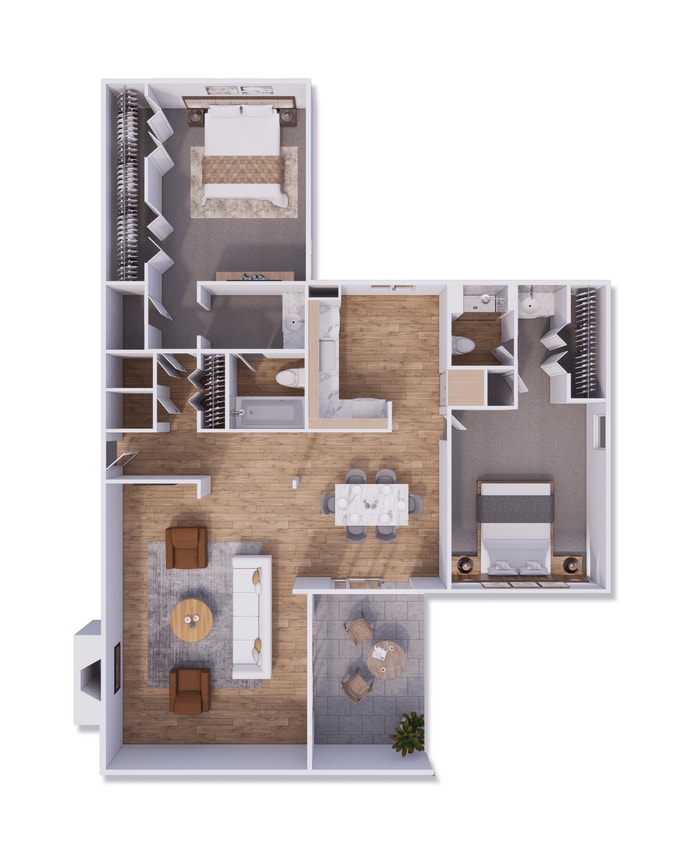 Floor Plan - Gardens B6