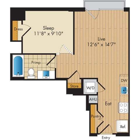 Floor Plan - Studio-S3a