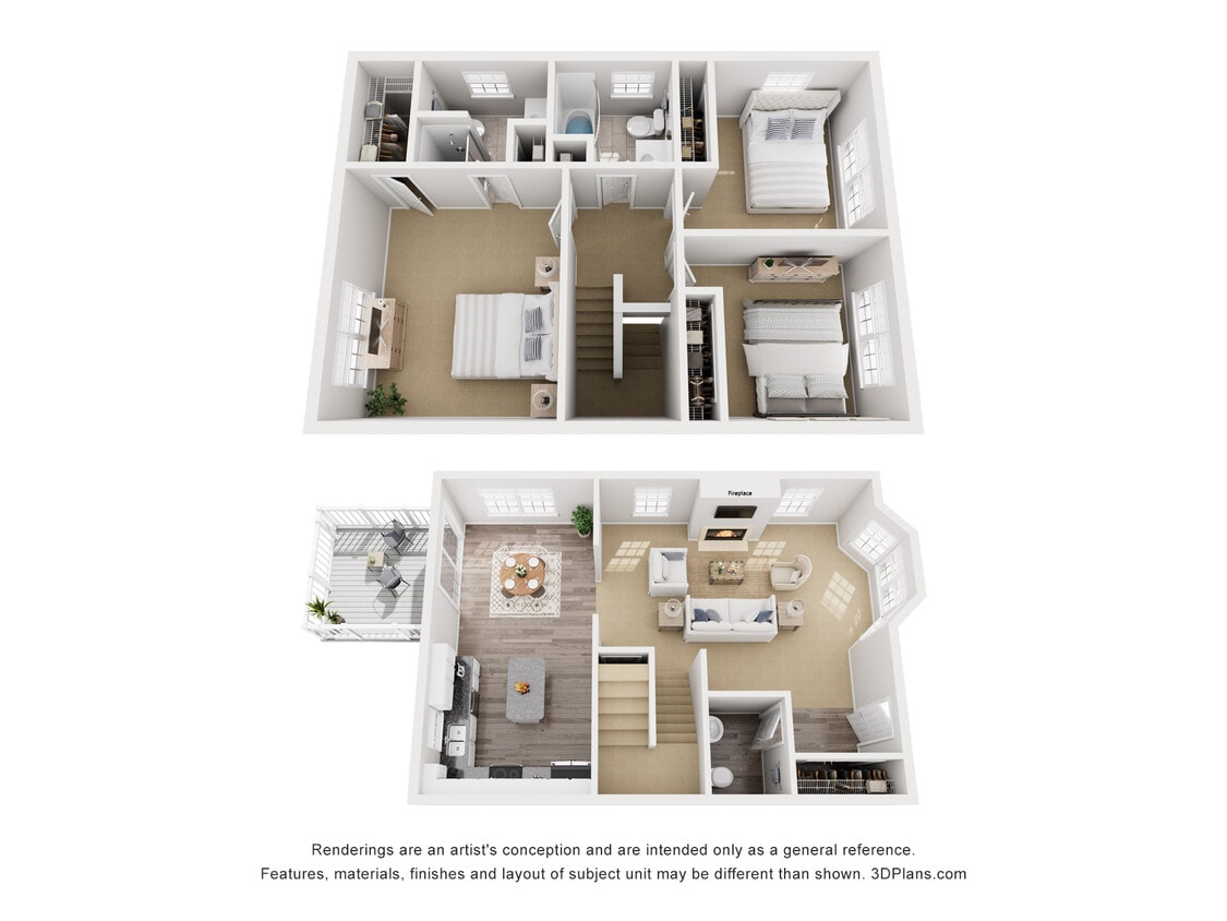 Floor Plan - Tulip Townhome