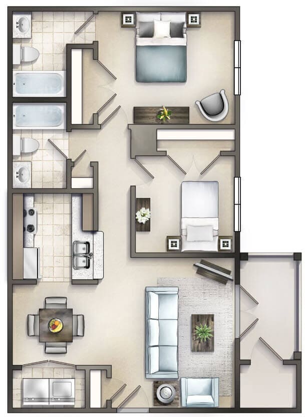 Floor Plan - The Alexandria