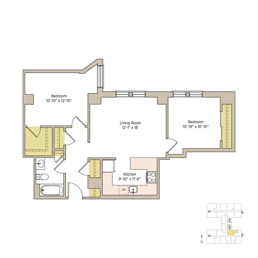 Floor Plan - delp-2bT21