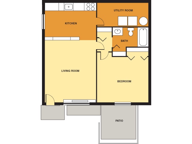Hampton - 1 Bed + 1 Bath