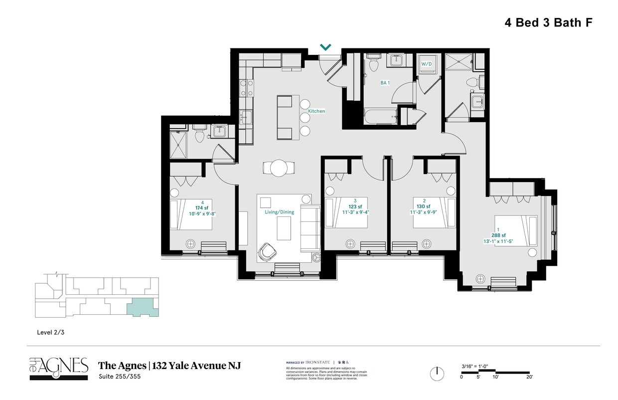 Floor Plan - Private Room with Private Bath I