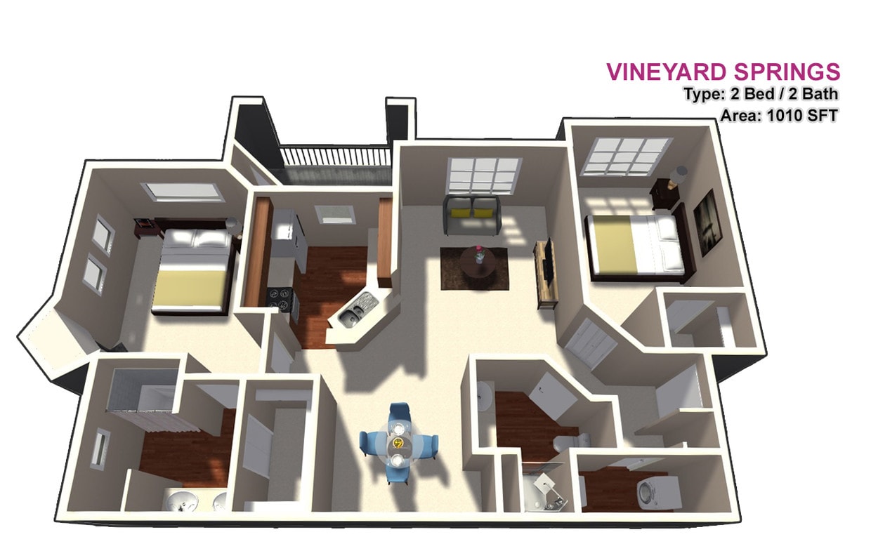 2 BED / 2 BATH - 2 BED / 2 BATH