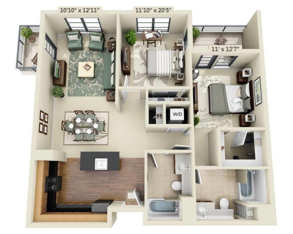 Floor Plan - Lafayette B2D