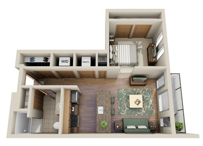 Floor Plan - Studio