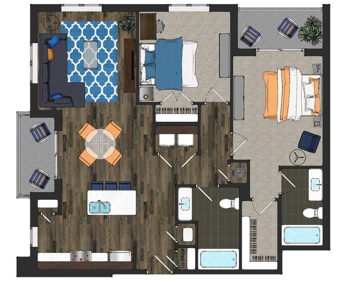 B1 The Austin 1088 SF - Austin