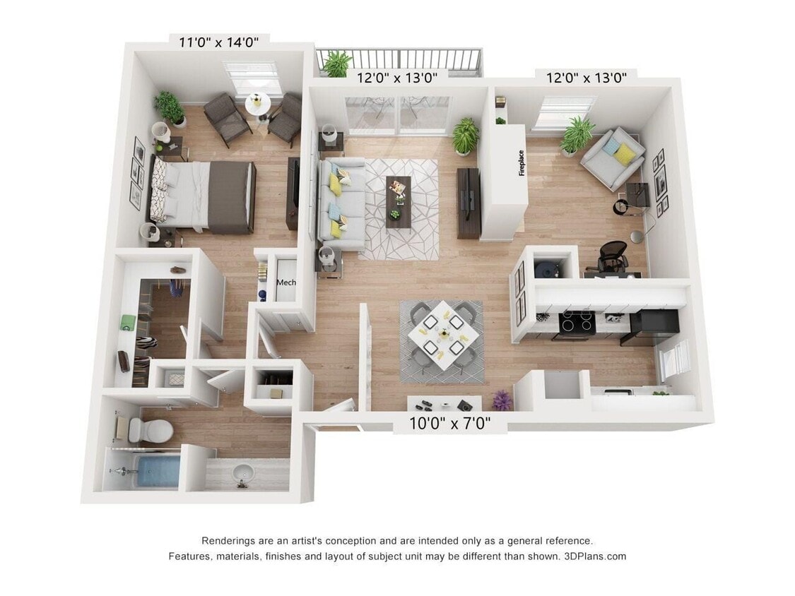 Floor Plan - 1x1D