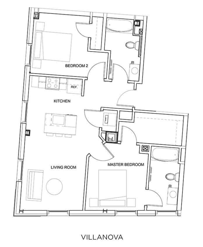 Villanova | 2 Bedrooms - Villanova