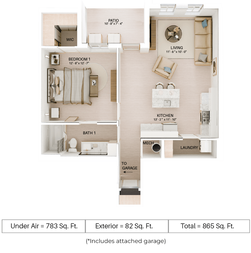 Floor Plan - A1L - Attached Garage