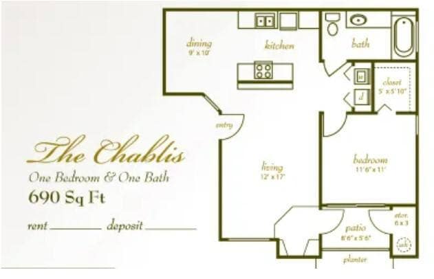 Floor Plan - The Chablis