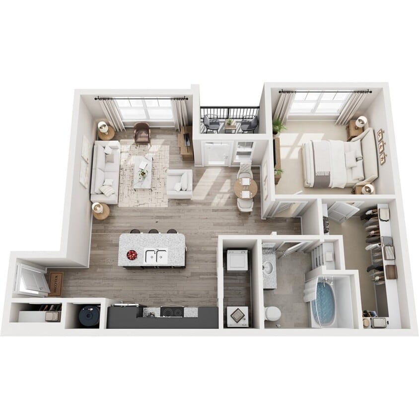 Floor Plan - 1E