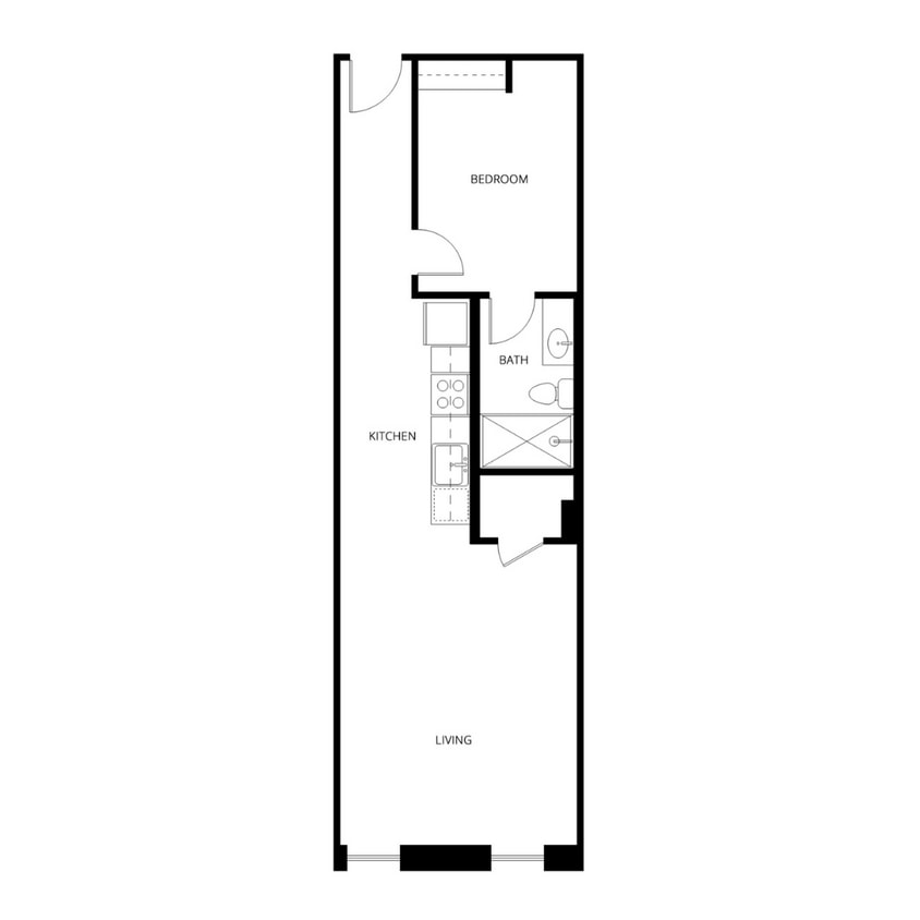 1 Bed | 1 Bath | 546-678 SQ FT - A2-AB