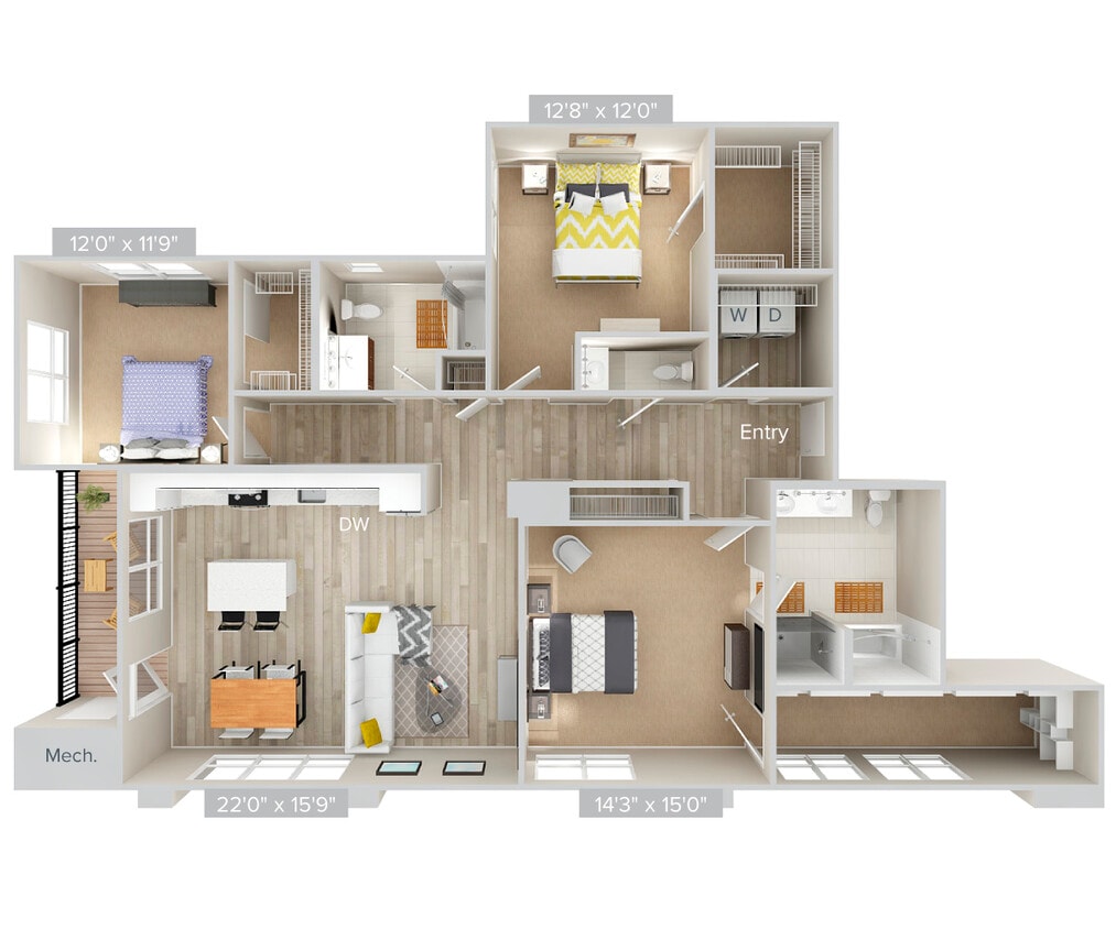 Floor Plan - C3PS-1714-sig-wd