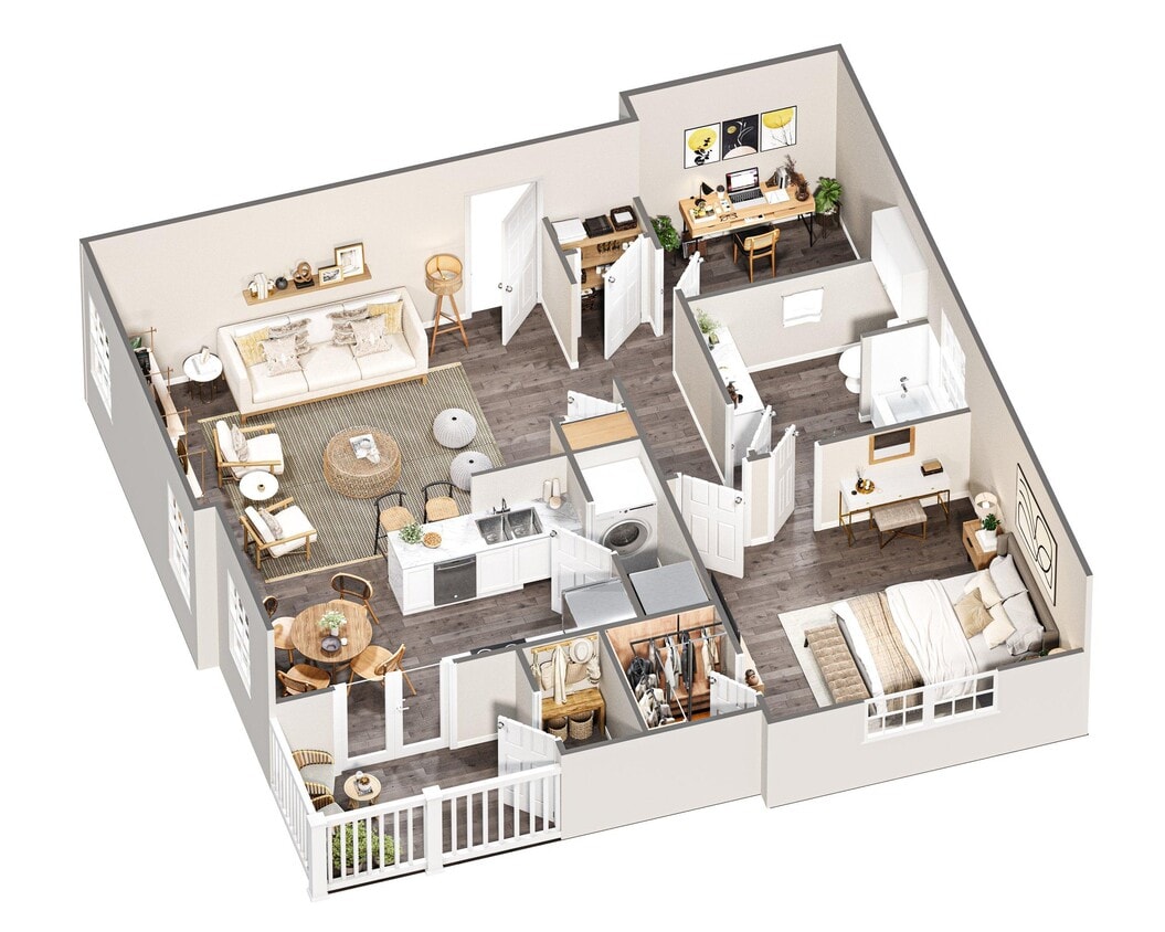 Floor Plan - 1 Bed 1 Bath Classic