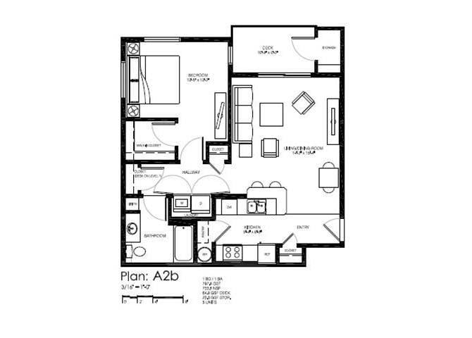 Floor Plan - 1B1I
