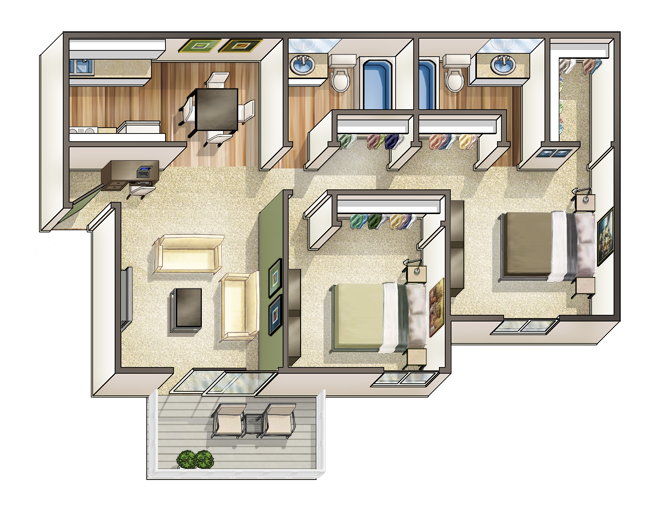Floor Plan - Captain Waterfront
