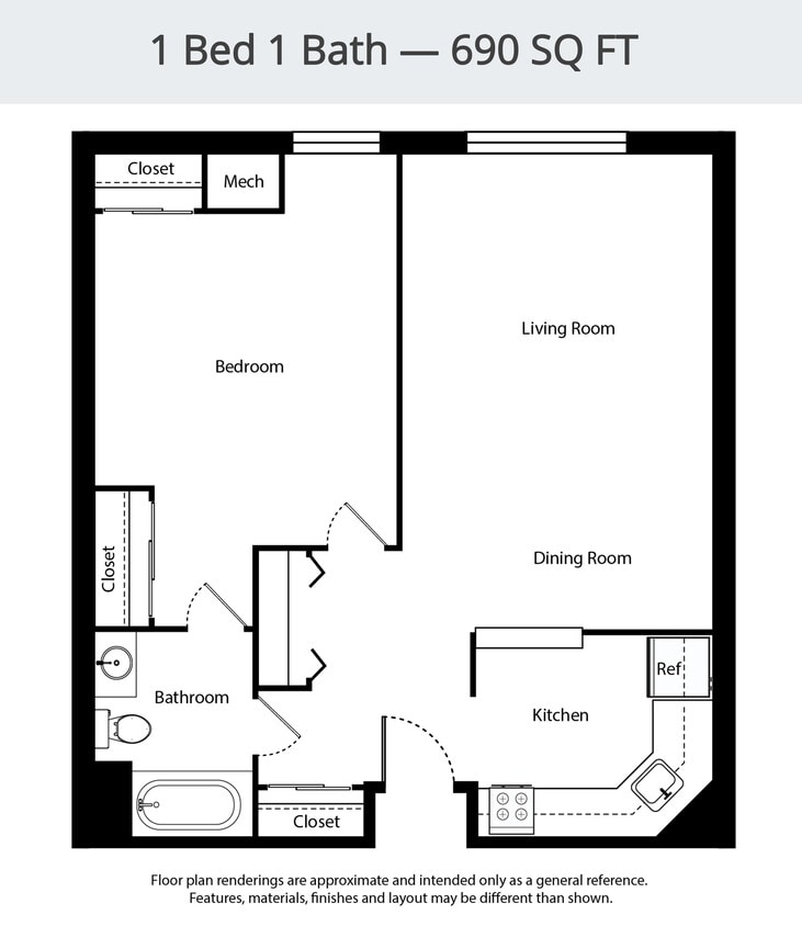 Floor Plan - B1-1B/1B